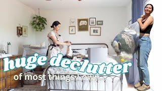 Decluttering everything I own | reorganizing all my things [including my kids things]