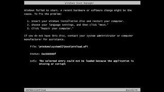 How to Fix Winload efi Issue in Windows 7 8 8.1 10