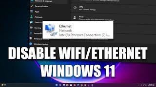 How to Disable WiFi or Ethernet Network Adapter in Windows 11