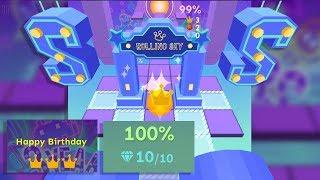 Rolling Sky - Happy Birthday (Widescreen) 6 Star Level