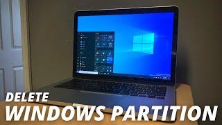 How to REMOVE the Windows Bootcamp Partition on Mac