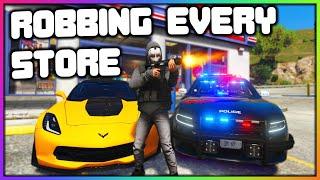 GTA 5 Roleplay - Robbing EVERY Store in The City | RedlineRP