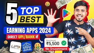 TOP 5 Money Earning Apps in 2024 || Play Simple Games & Earn Real Cash Without Investment | Earn Pro