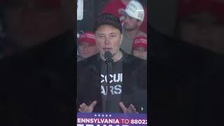 Elon Musk speaks at Trump’s rally in Pennsylvania