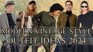 Modern vintage style • Outfit ideas • Winter 2024