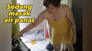 VLOG Joizz TV | Pagi hari bunda masak air panas untuk membuat kopi hitam