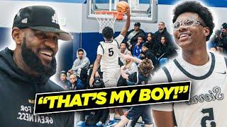 LeBron James IMPRESSED By Bryce James & Sierra Canyon!