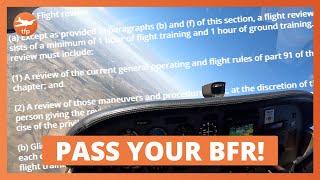 FLIGHT REVIEW - PASSED! - fly to the level of your aviation certificate and pass your flight review.