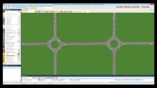 SIDRA design of a network with 2 roundabouts