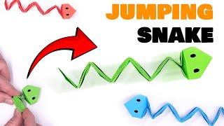 Origami Sliding Paper Snake || How to make paper Snake Jumping toy