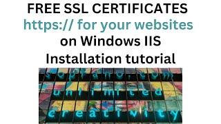How to install free SSL certificates on Windows IIS | Let's Encrypt | win-acme.com #SSL #iis