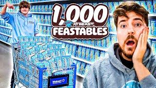 Buying 1,000 Mr Beast Feastables For The Homeless!