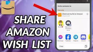 How To Share Amazon Wish List On iPhone