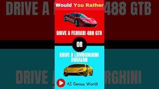 Would you rather? Cars edition  | AI Genius World