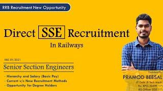 Railway SSE Direct Recruitment | RRB | Hierarchy and Salary of SSE | Promotions | by Pramod Beesal