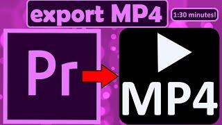 How to export MP4 Premiere Pro