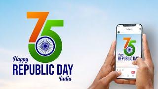 Beautiful India Republic Day Wishes Video/ Motion Graphics | Royalty Free No Copyright
