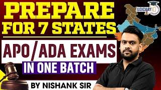 Prepare for 7 States APO/ADA Exams in One Batch: Ultimate Guide By Nishank Sir | StudyIQ Judiciary