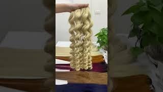 Blonde hair bundles - Curly weave hair wholesale