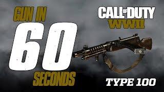 GUN IN 60 SECONDS: TYPE 100 (CODWW2 CUSTOM CLASS GUIDE)