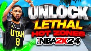 How to get LETHAL hot zones in NBA 2K24 FAST! BOOST YOUR 3PT PERCENTAGE NBA 2K24