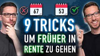 Früher in Rente: Diese 9 Tricks MUSS jeder kennen!