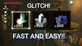 Fast and easy 999 of any material glitch Zelda Breath of the Wild