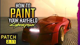 How to change your Rayfield's color in Cyberpunk 2077 Patch 2.11 (not the Murkman Caliburn)