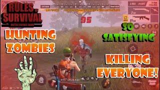 Hunting Zombies in Zombie mode (Rules of Survival)