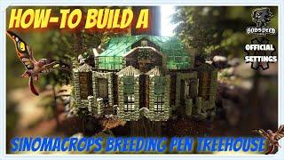 How To Build A Sinomacrops Breeding Pen Treehouse Lost Island Ark Survival Evolved