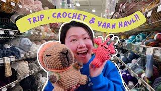 First Trip of 2024 , crochet new plushies and Michael's yarn haul + review!