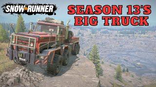 Season 13's Big New Truck The PLAD 450! Let's Take A Look! SnowRunner Latest Update/DLC Gameplay