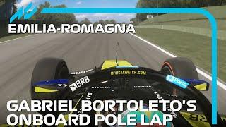 Gabriel Bortoleto's Pole Lap | 2024 Emilia-Romagna Grand Prix | #assettocorsa