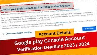 Solution: Choose your preferred account verification deadline now