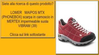 LOMER   MAIPOS MTX (PHONEBOX) scarpa in camoscio in MERTEX impermeabile suola VIBRAM (39)