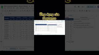 Ứng dụng của Sequence trong công việc #googlesheets #hocexcelonline #excel #sequence #choosecols