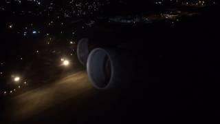 TF39 spool up during a go around at night