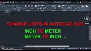 How to change units in Autocad 2023