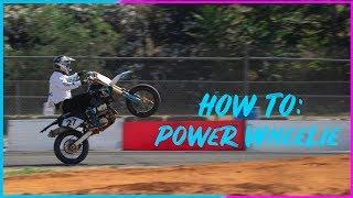 How to Third Gear Power Wheelie the DRZ400sm!