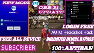 NEW MOD OBB 31 INJECTOR +Auto HeadshotRank Working || Free Fire Mod Menu | FFH4X AUTO KIIL#gamingap