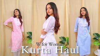 W for Woman Kurta Haul | Festive kurtas | Sayani Paul