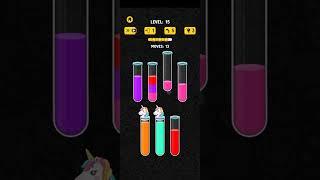 color water sort 3d level 15 gameplay walkthrough solution