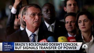 Brazil's Bolsonaro refuses to concede presidential race in spite of loss