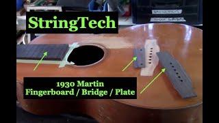 1930's Martin Guitar Restoration @StringTechWorkstationstechdeck