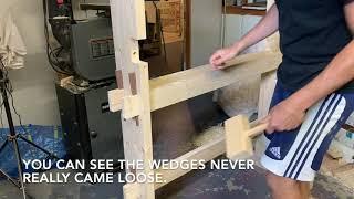 Disassembling The Pole Lathe | Hand Tool Woodworking