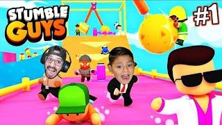 NOOB VS PRO VS HACKER en Stumble Guys |  Juegos Karim Juega