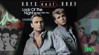 Boys Next Door - Lady Of The Night_The Night Affair Mix (1987)