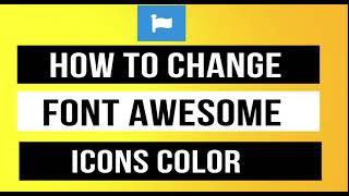 How to Change Font Awesome icons Color using HTML & CSS