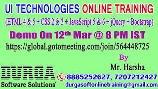 UI Technologies Online Training in DURGASOFT