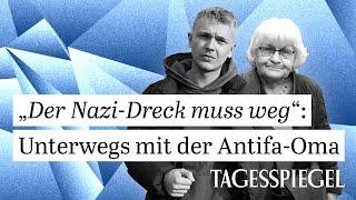 Der Kampf gegen Nazisticker und rechte Schmierereien in #Berlin: Unterwegs mit der #Antifa-Oma